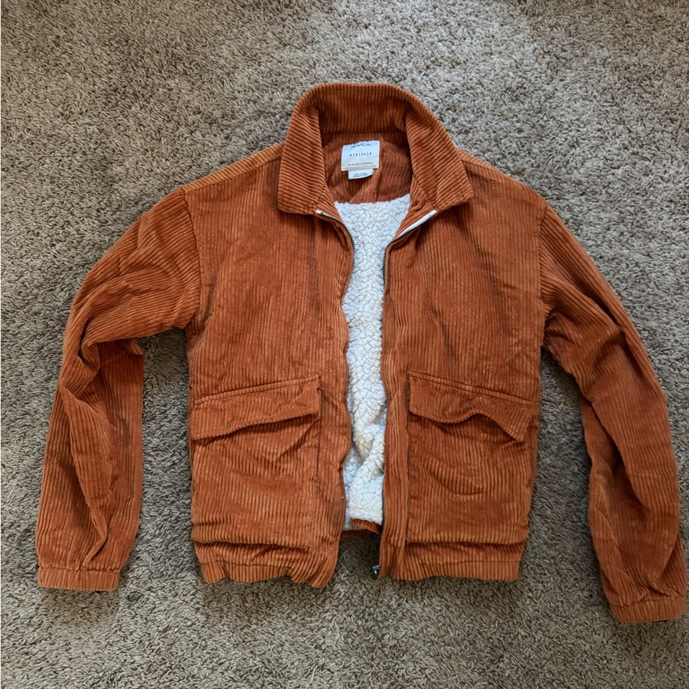 RVCA Brown Lightweight Shirt Jacket Relaxed Fit
